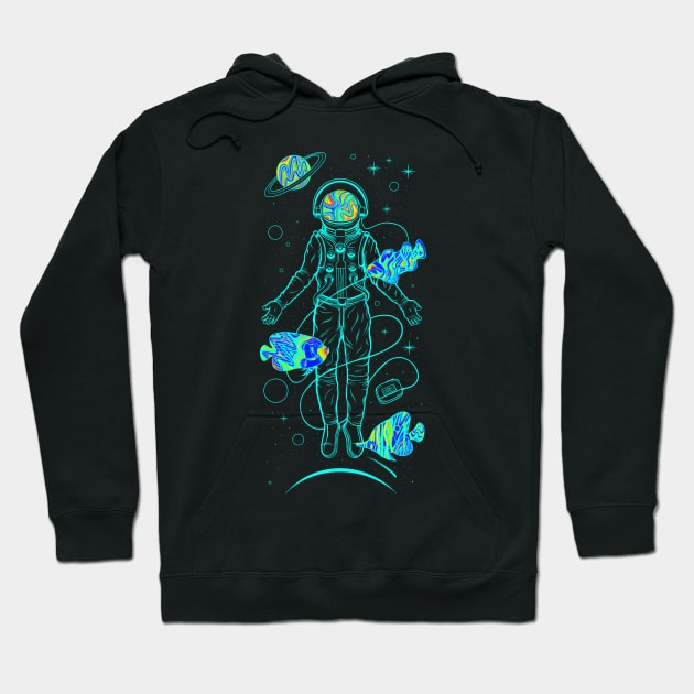 Music And Space To Tripping Forever Hoodie by Sachpica